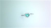 Ringe Sommer Dame I Love You in Weißgold Smeraldo 0.54 Ct BA847 - BA847